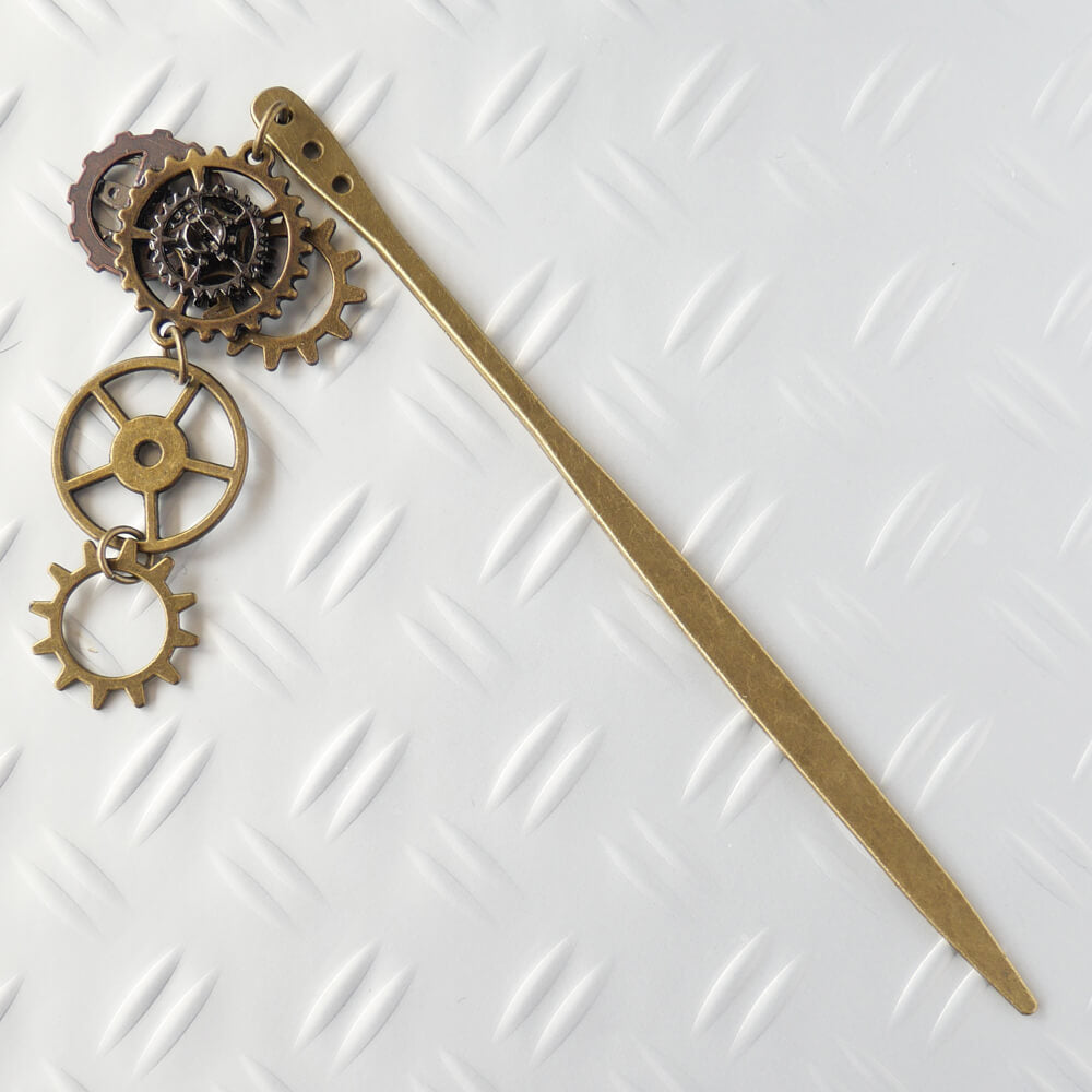 スチームパンク 歯車 かんざし 簪 ヘアーアクセサリー