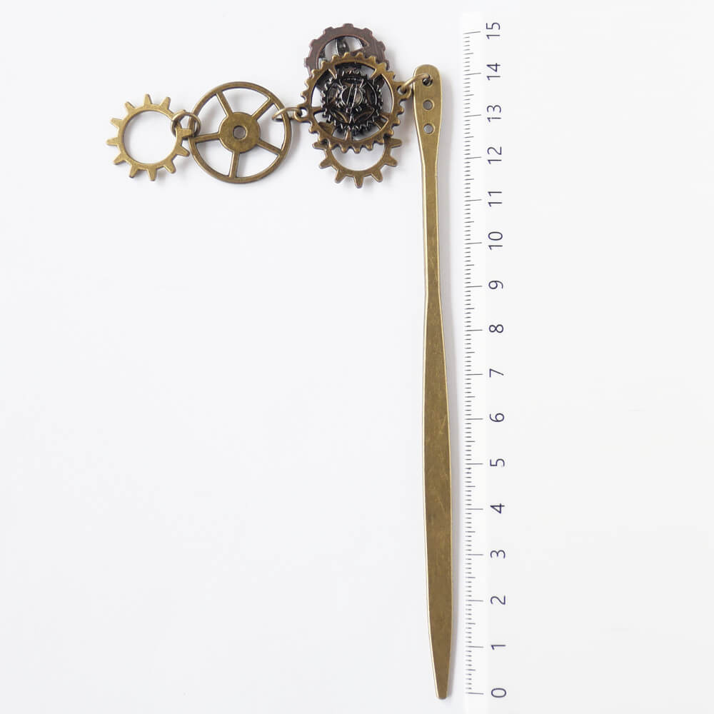 スチームパンク 歯車 かんざし 簪 ヘアーアクセサリー