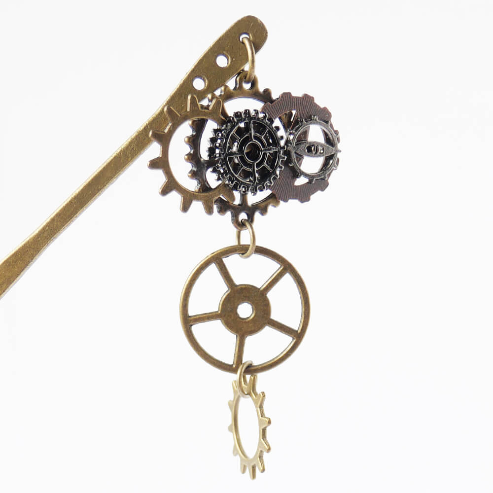 スチームパンク 歯車 かんざし 簪 ヘアーアクセサリー