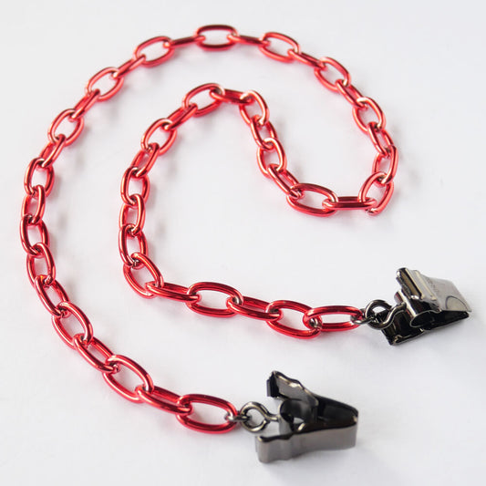 風で飛ばない様に ハットクリップ 帽子止め メタル チェーン