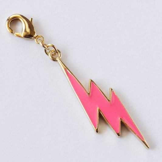 マスクチャーム 稲妻 ピンク サンダー パンク ロック ゴスロリ ゴシック