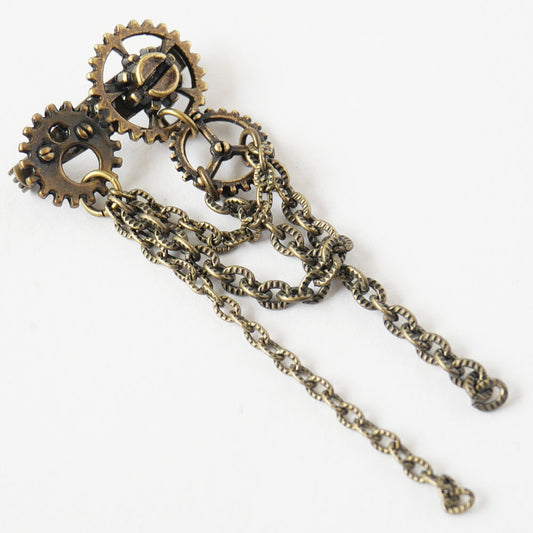 【steampunk】スチームパンク 歯車 ギア ミニ ブローチ