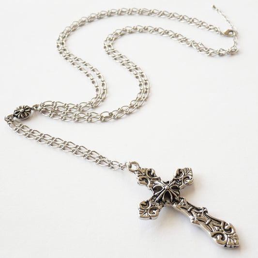 クロス ロザリオ ネックレス 十字架 メンズ ゴスロリ アクセサリー