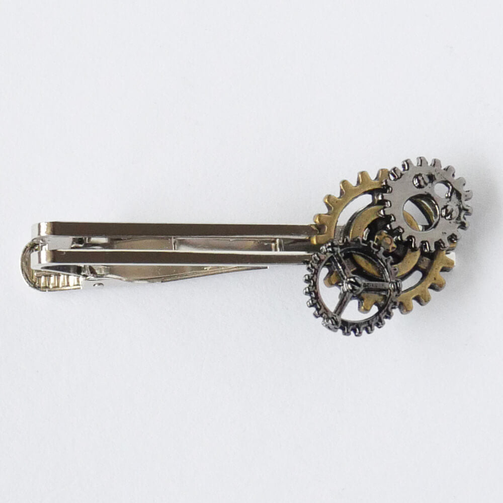 【steampunk】スチームパンク 歯車 ネクタイピン チェーン ギア