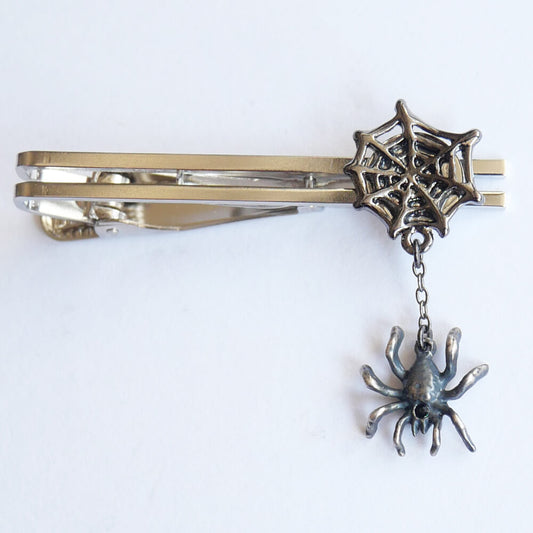 Halloween 蜘蛛の巣 スパイダー ネクタイ ピン ハロウィン