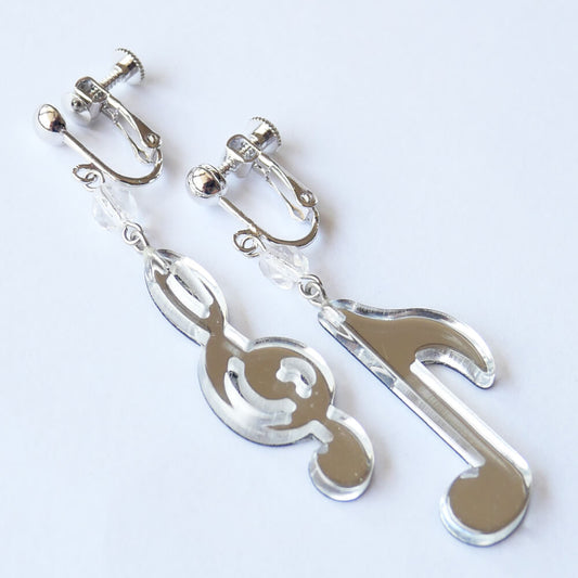 ト音記号&音符メロディーイヤリング