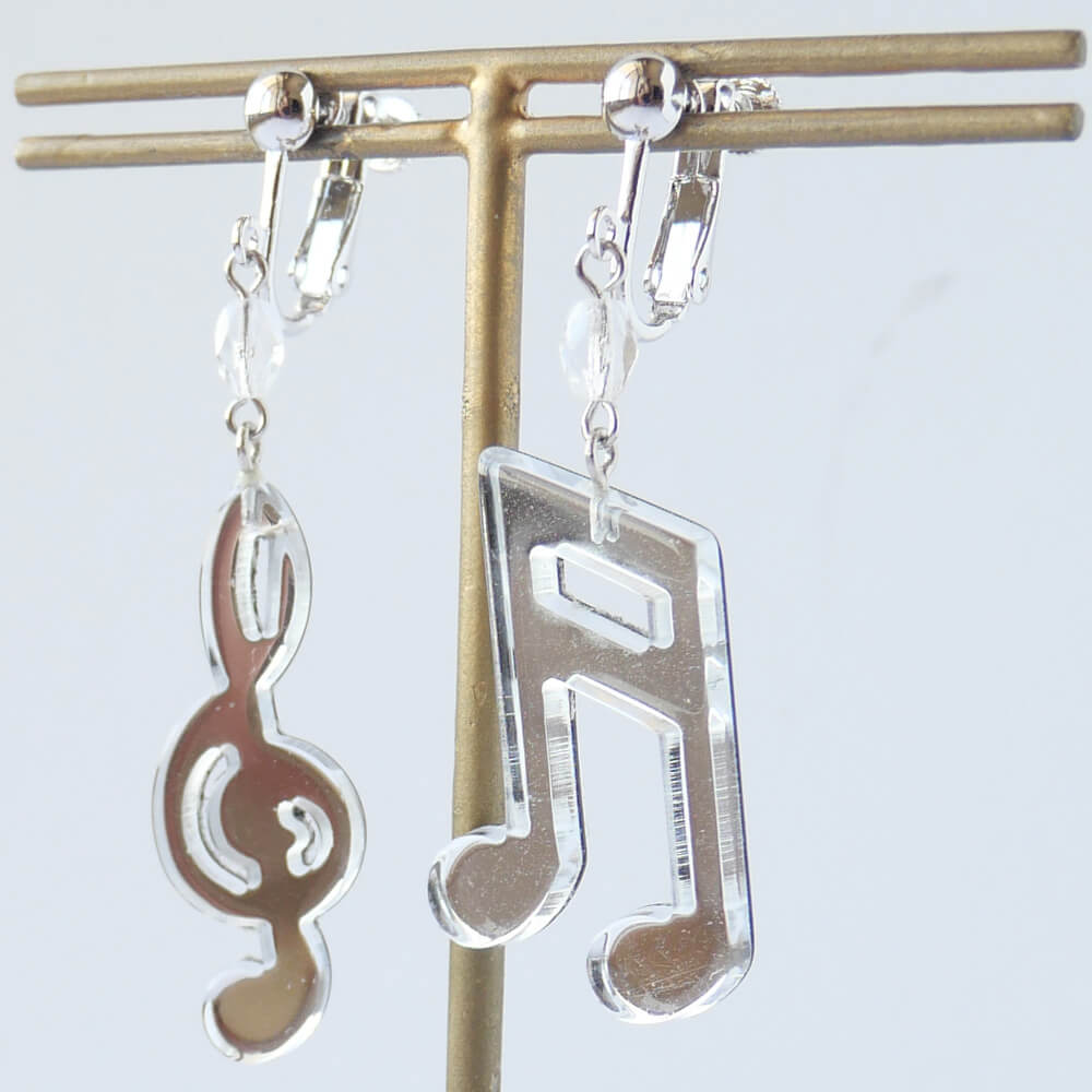 Treble Clef & Musical Note Melody Earrings
