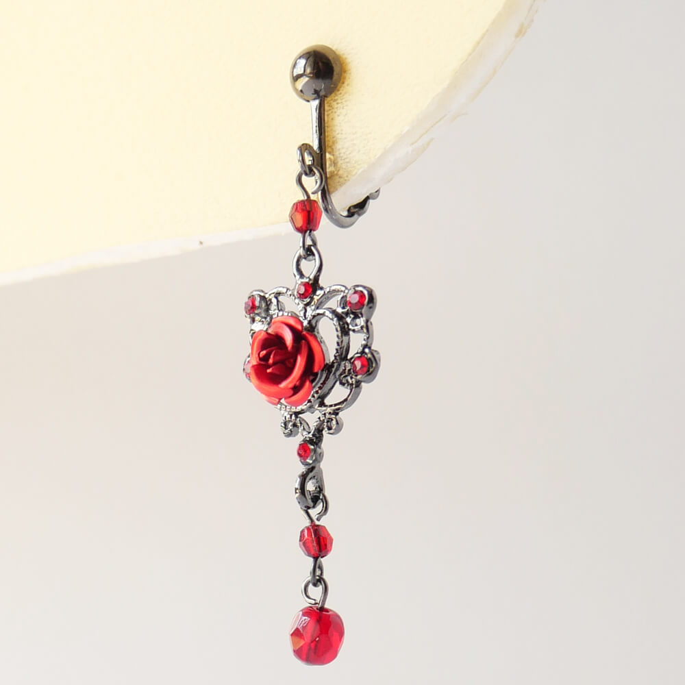 ゴスロリ 薔薇 ゴスハート イヤリング ブランド