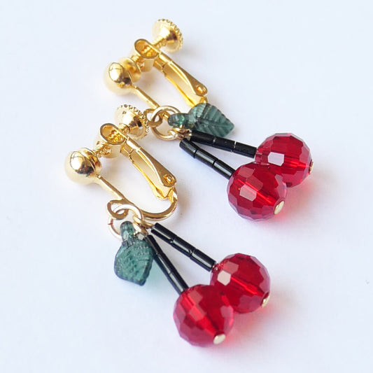 【ロリータ系】サクランボ チェリーminiイヤリング