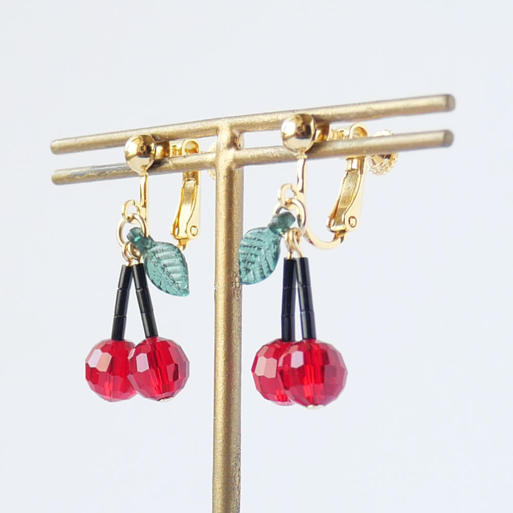 【ロリータ系】サクランボ チェリーminiイヤリング