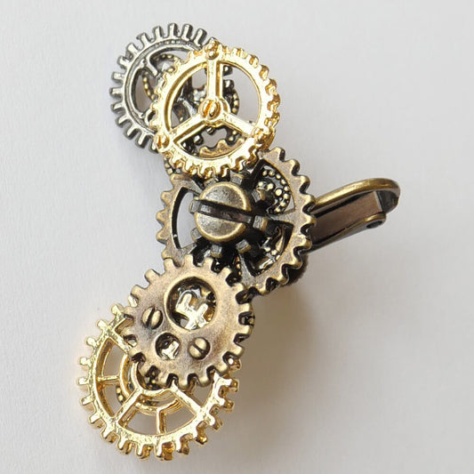 【steampunk】歯車 ギア スチームパンク イヤリング (片耳タイプ)