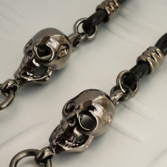 ダブルドクロ メタル グラスコード メガネチェーン ゴスロリ