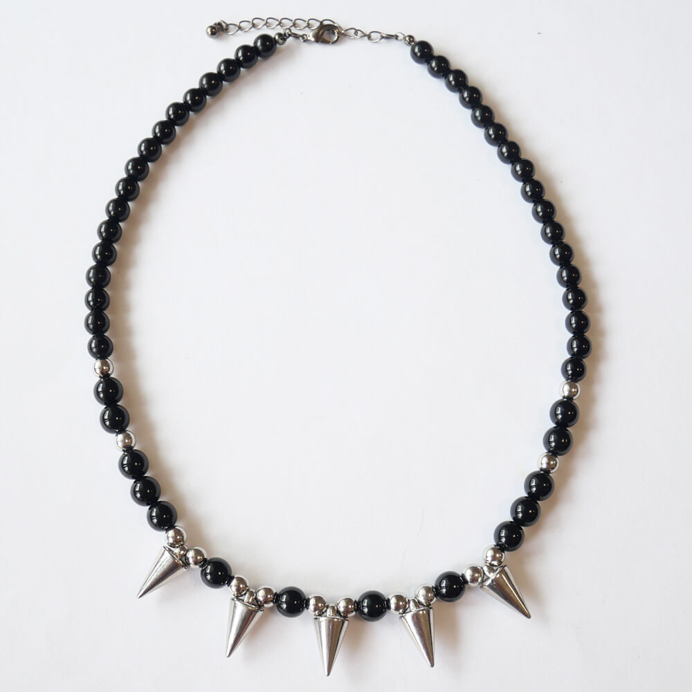 Studded punk necklace