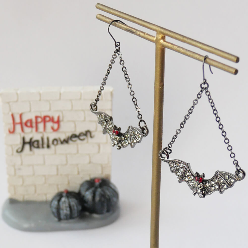 【ハロウィン】Halloween蝙蝠ピアス