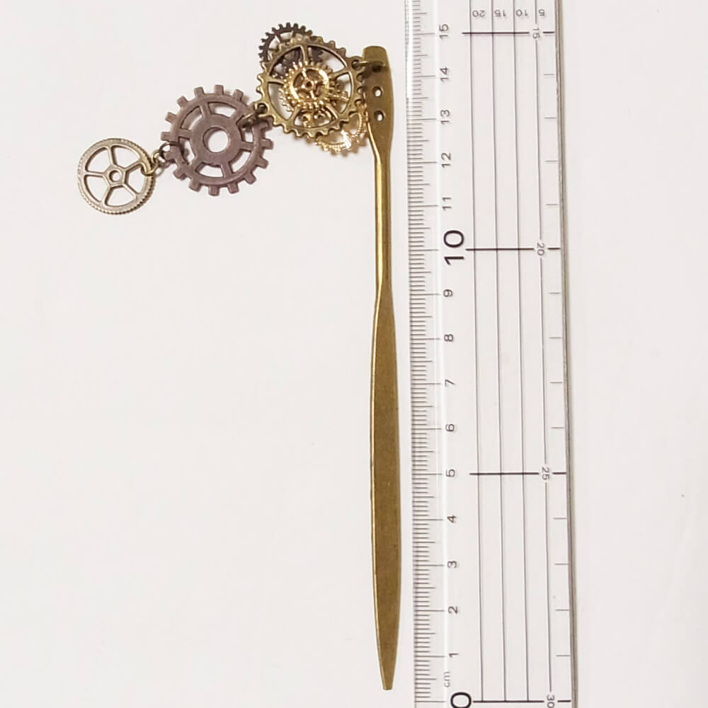 スチームパンク 歯車 かんざし 簪 ヘアーアクセサリー