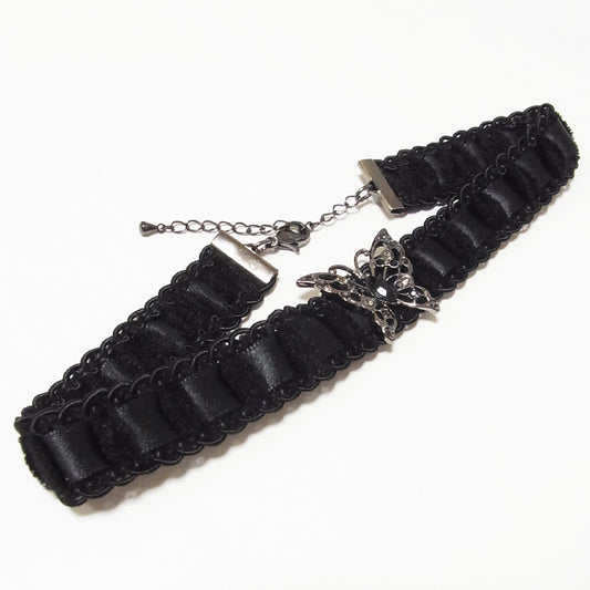 チョーカー ブラック バタフライ ブレード 蝶 ゴスロリ コスプレ