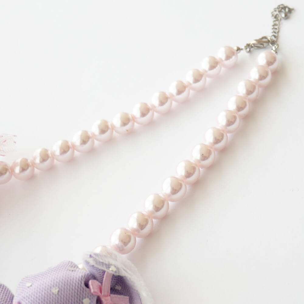 ネックレス 3パステルキャンディ ピンクパール
