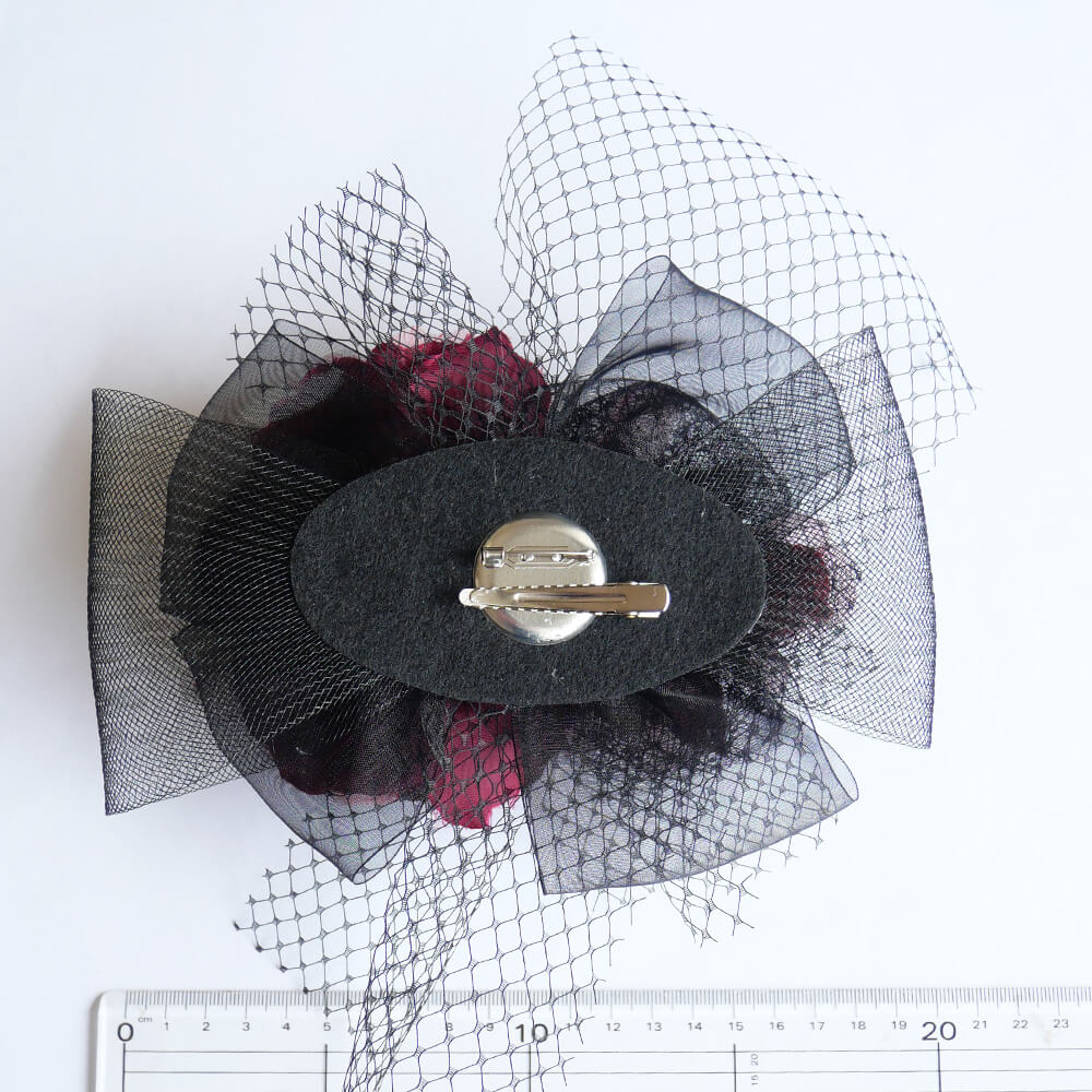 コサージュ ワイン レッド フラワー ブーケ ヘッドアクセサリー