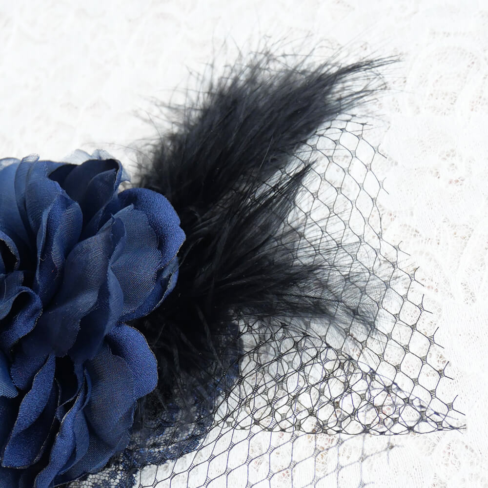 Blue Rose Headdress Gothic Rose Hair Accessory Jirai-kei Gothic Lolita Lolita