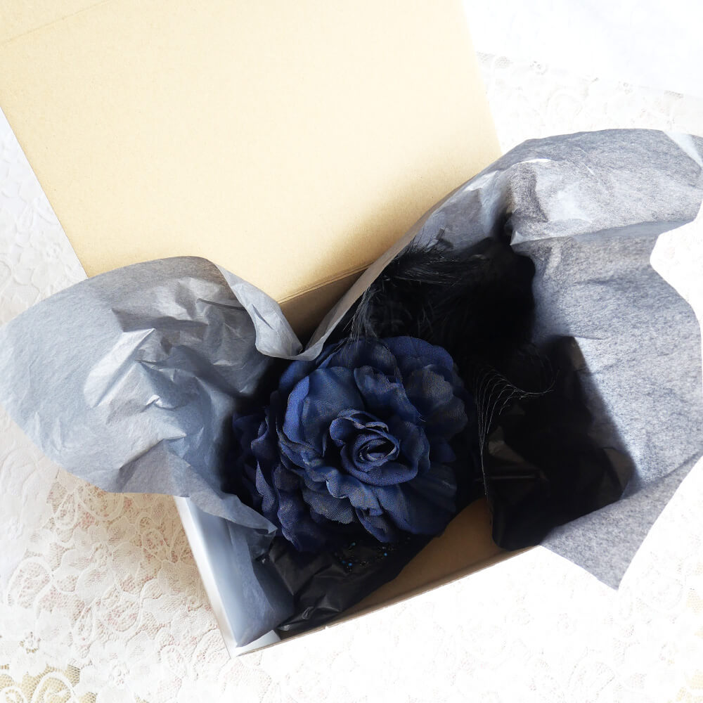 Blue Rose Headdress Gothic Rose Hair Accessory Jirai-kei Gothic Lolita Lolita