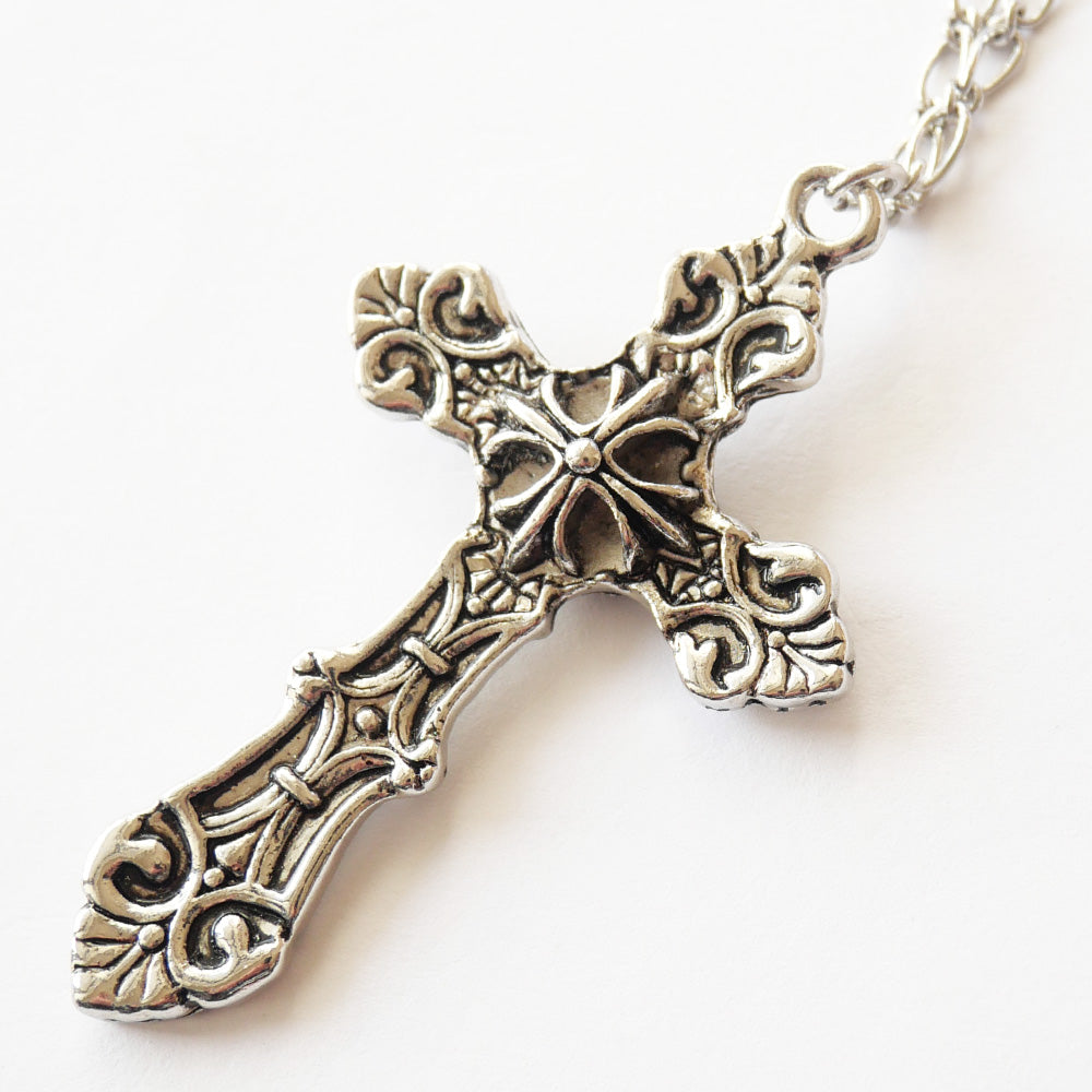 クロス ロザリオ ネックレス 十字架 メンズ ゴスロリ アクセサリー