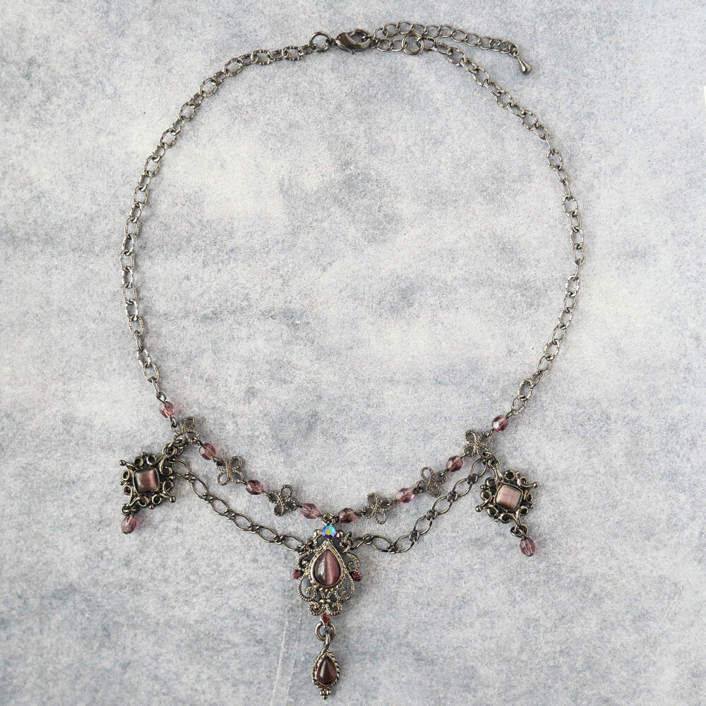 パープル ゴスロリ エレガンス ネックレス