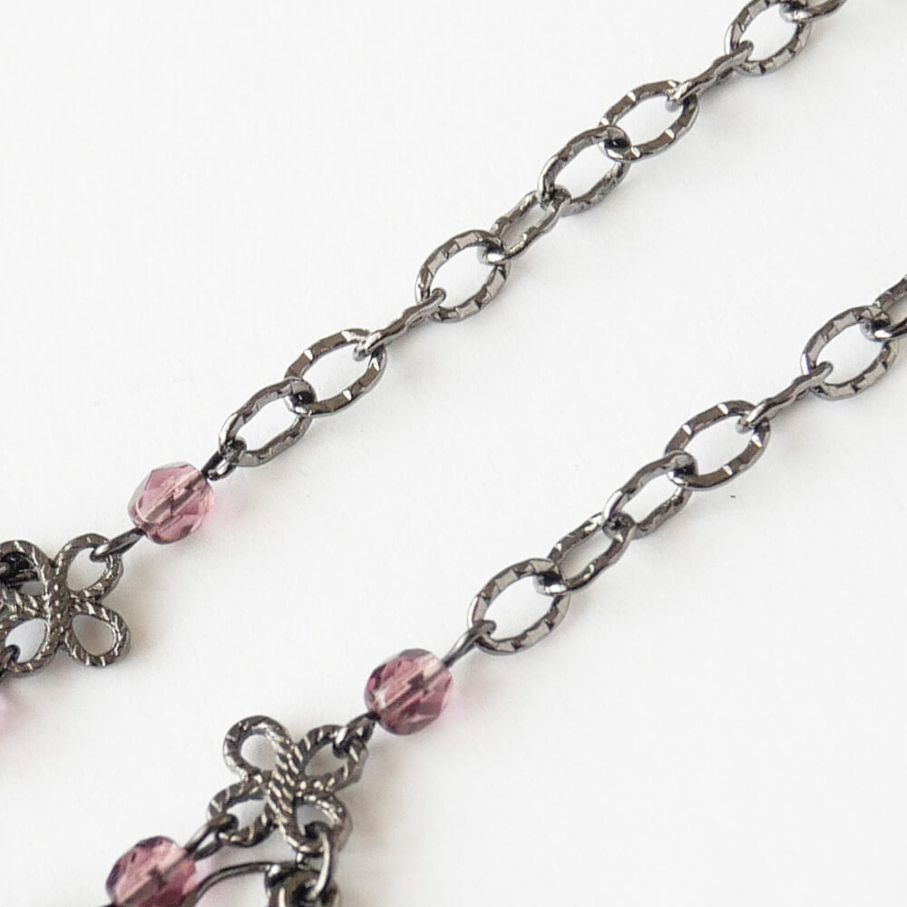 パープル ゴスロリ エレガンス ネックレス