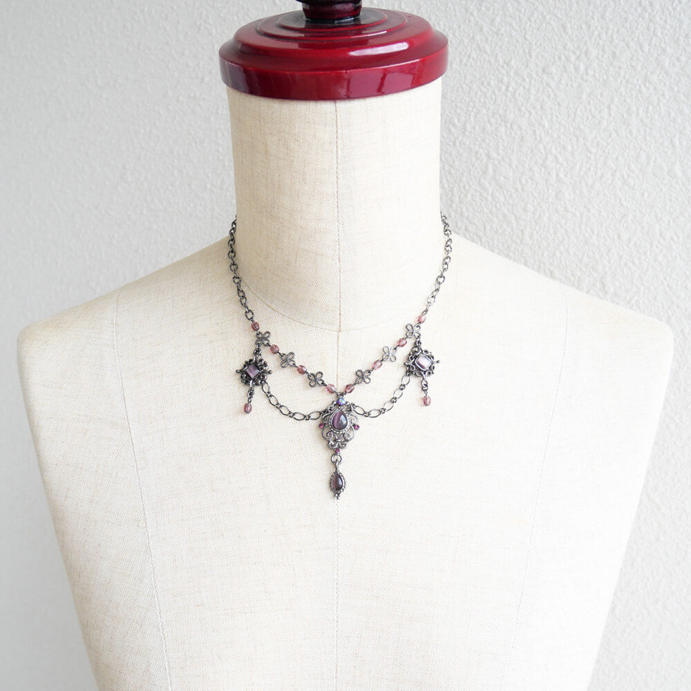 パープル ゴスロリ エレガンス ネックレス