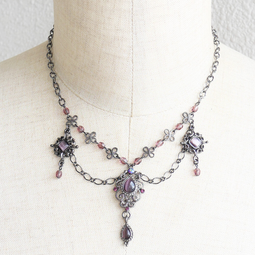 パープル ゴスロリ エレガンス ネックレス