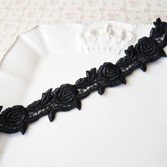 チョーカー ブラックローズ ブレード 黒薔薇