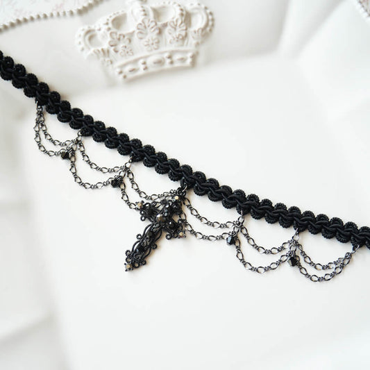 Gothic Lolita Cross Choker