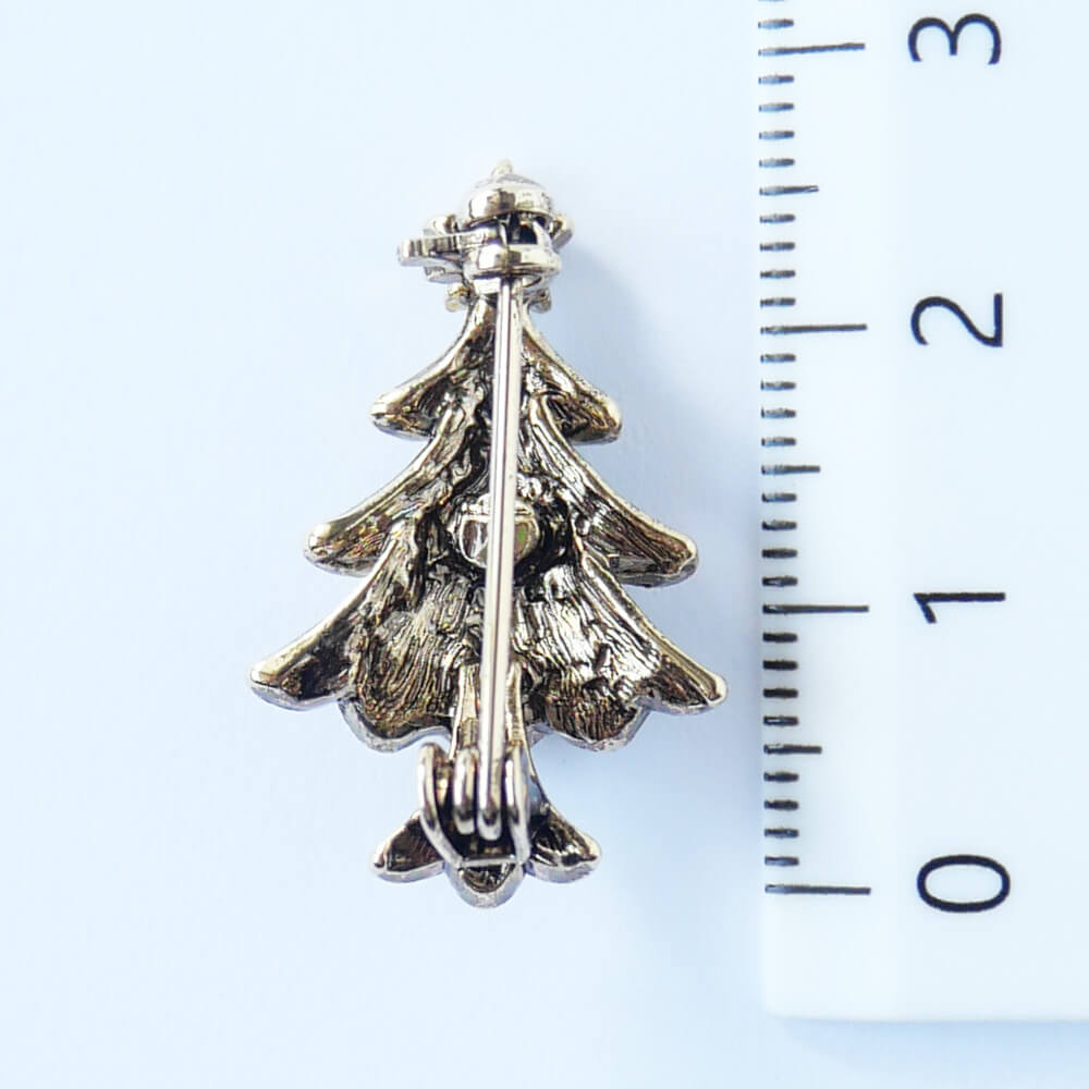 【クリスマス】聖夜 クリスマスツリー ミニ ミニ ブローチ