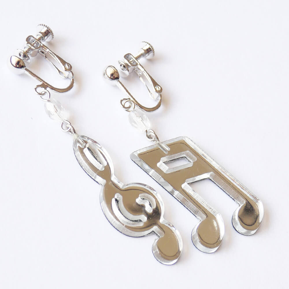 Treble Clef & Musical Note Melody Earrings