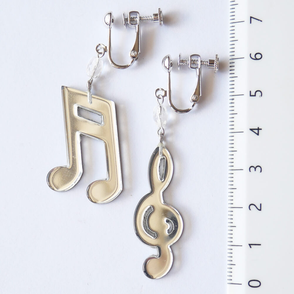 Treble Clef & Musical Note Melody Earrings