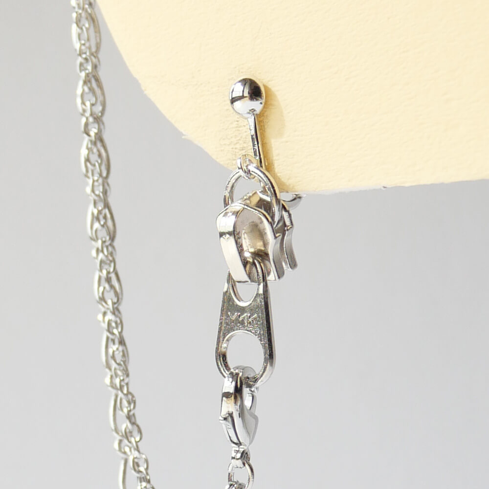 イヤーカフ チェーン ファスナー イヤリング シルバーカラー 片耳タイプ