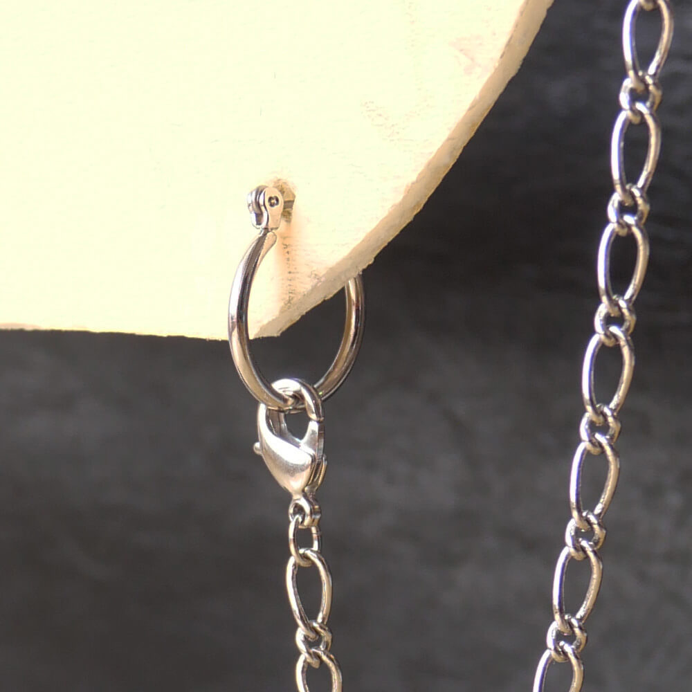 イヤーカフ チェーン リング ピアス シルバー ゴシック パンク 片耳用 メンズ レディース ロック アクセサリー