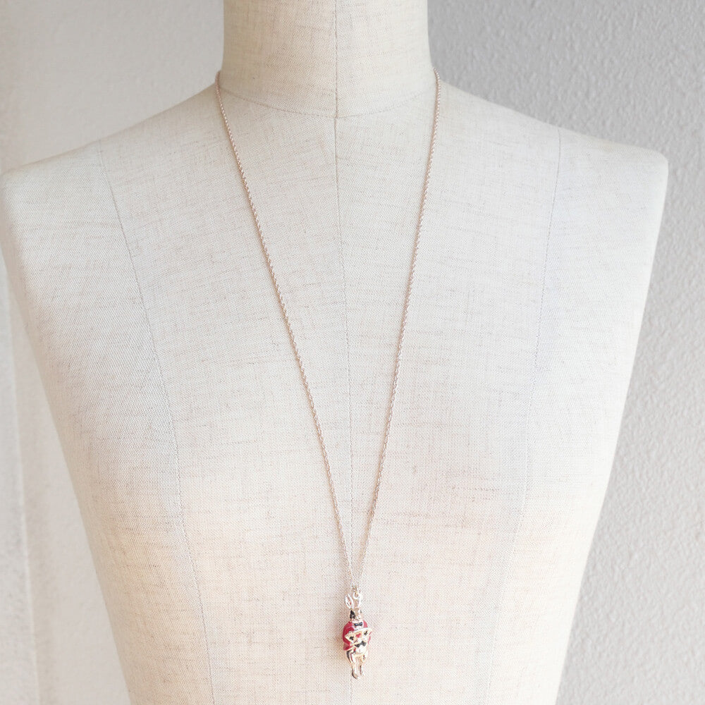 Alice in Wonderland Rabbit Trump Pendant Necklace Lolita Accessory