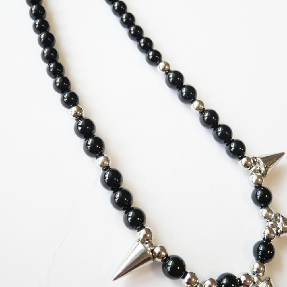 Studded punk necklace