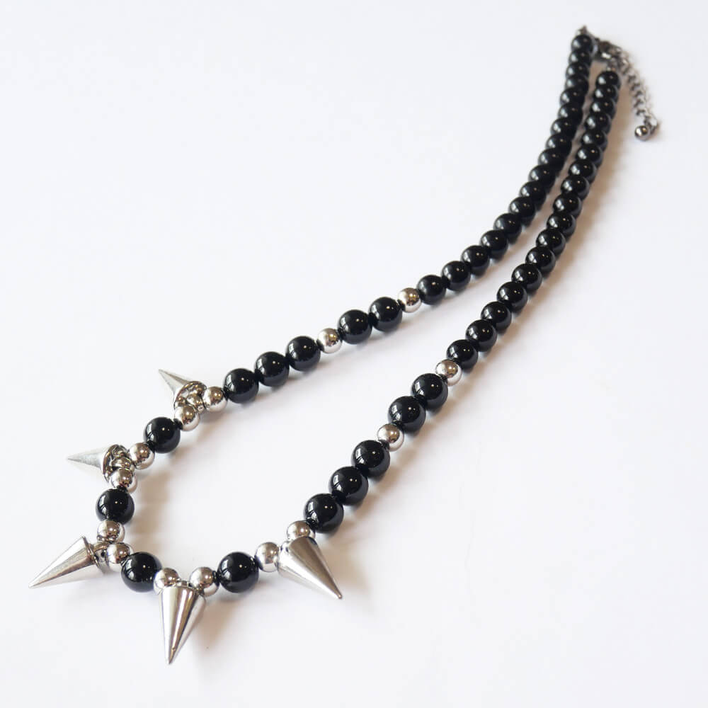 Studded punk necklace