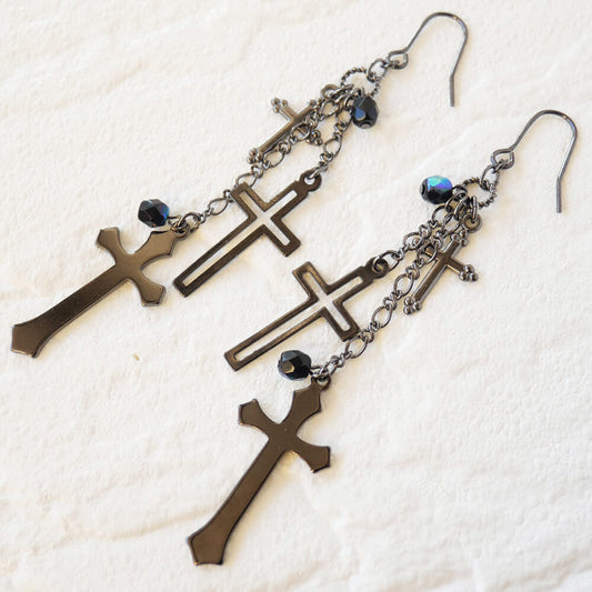 ゴスロリピアス クロス 十字架