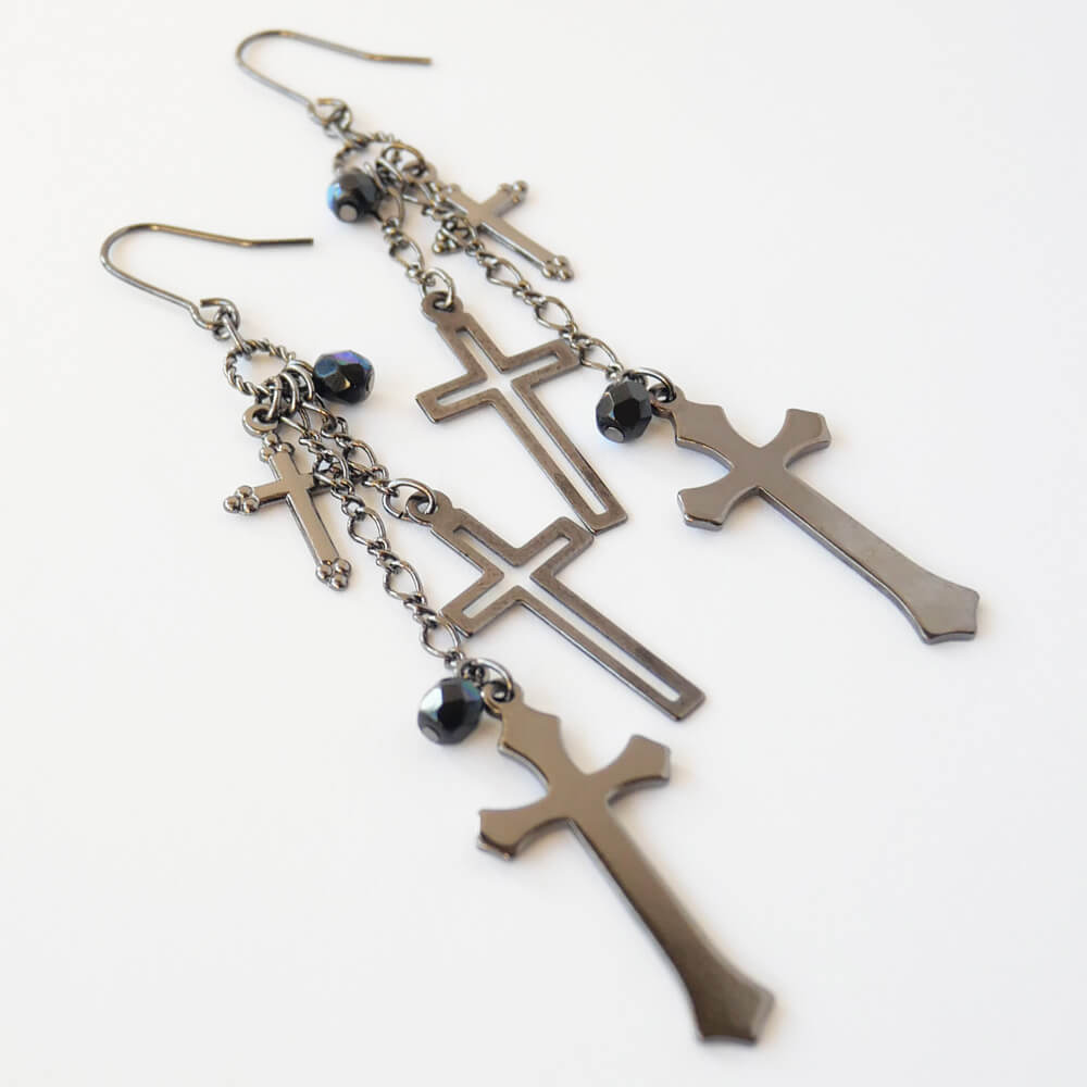 ゴスロリピアス クロス 十字架