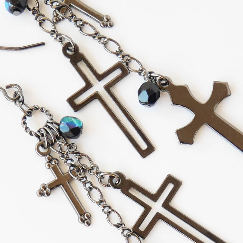 ゴスロリピアス クロス 十字架