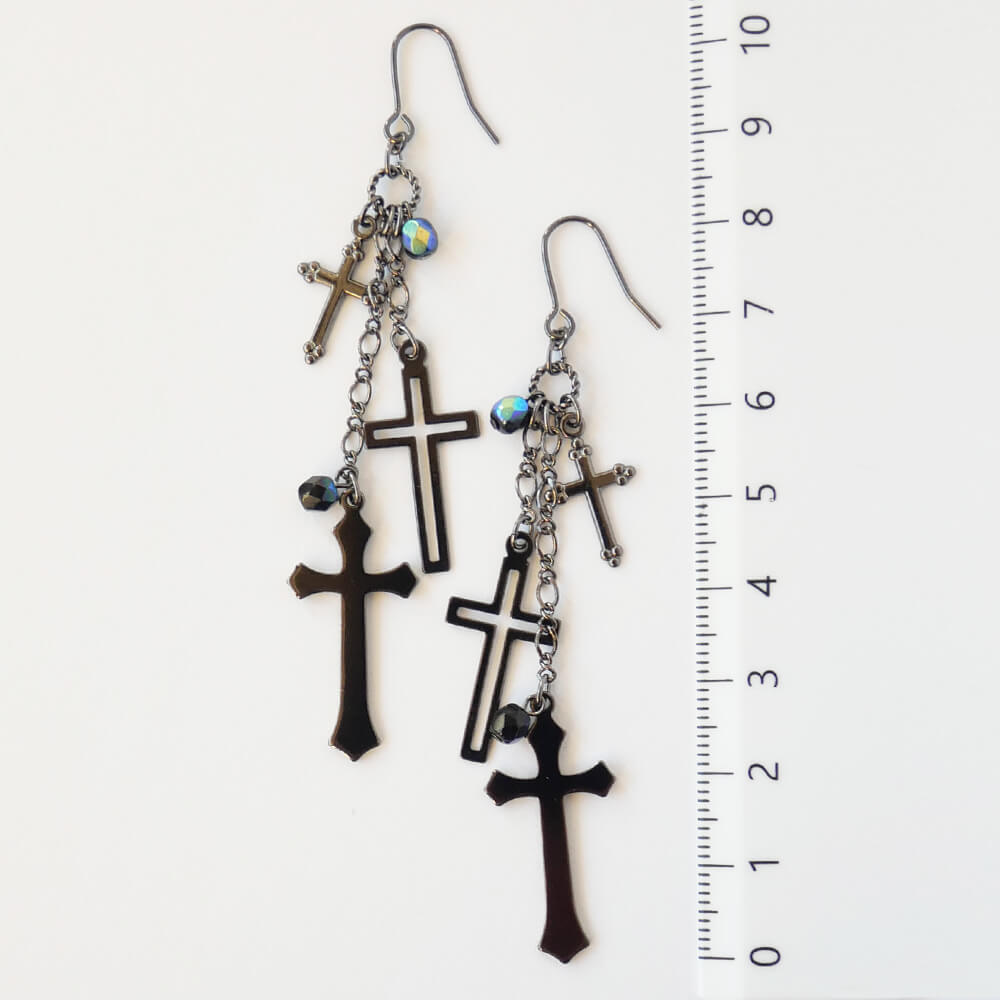 ゴスロリピアス クロス 十字架
