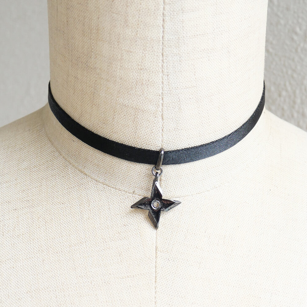 手裏剣 風車 サテン チョーカー 刀 剣 歴史