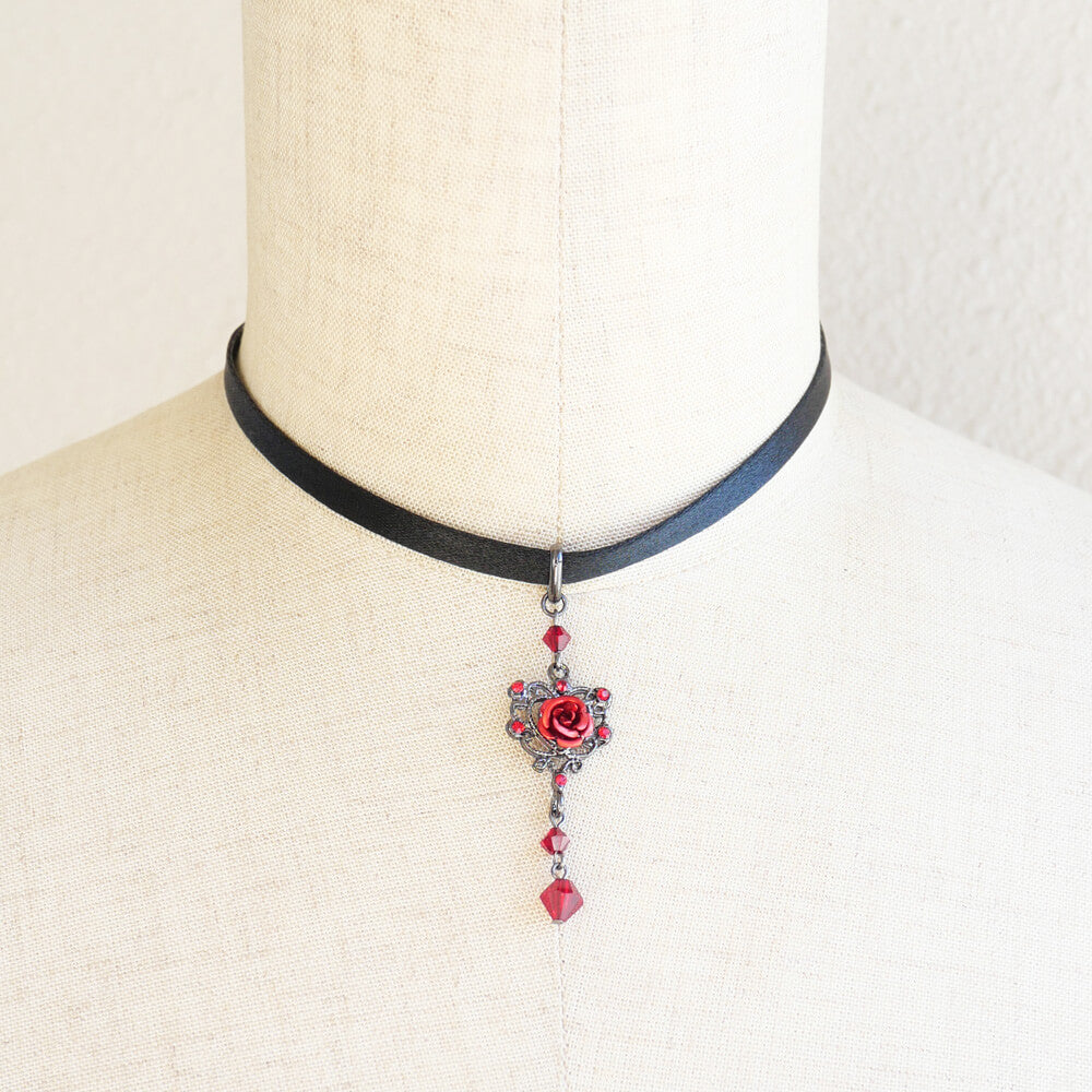 ゴスロリ 薔薇 ゴスハート チョーカー お揃い