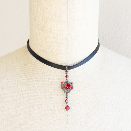 ゴスロリ 薔薇 ゴスハート チョーカー お揃い