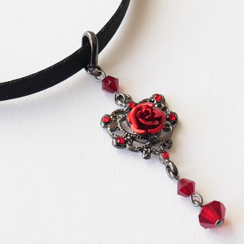 ゴスロリ 薔薇 ゴスハート チョーカー お揃い